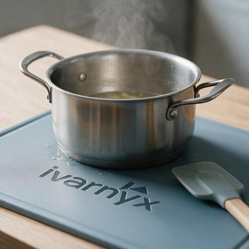 IVARNYX Silicone Utensil Rest & Heat Trivet Mat